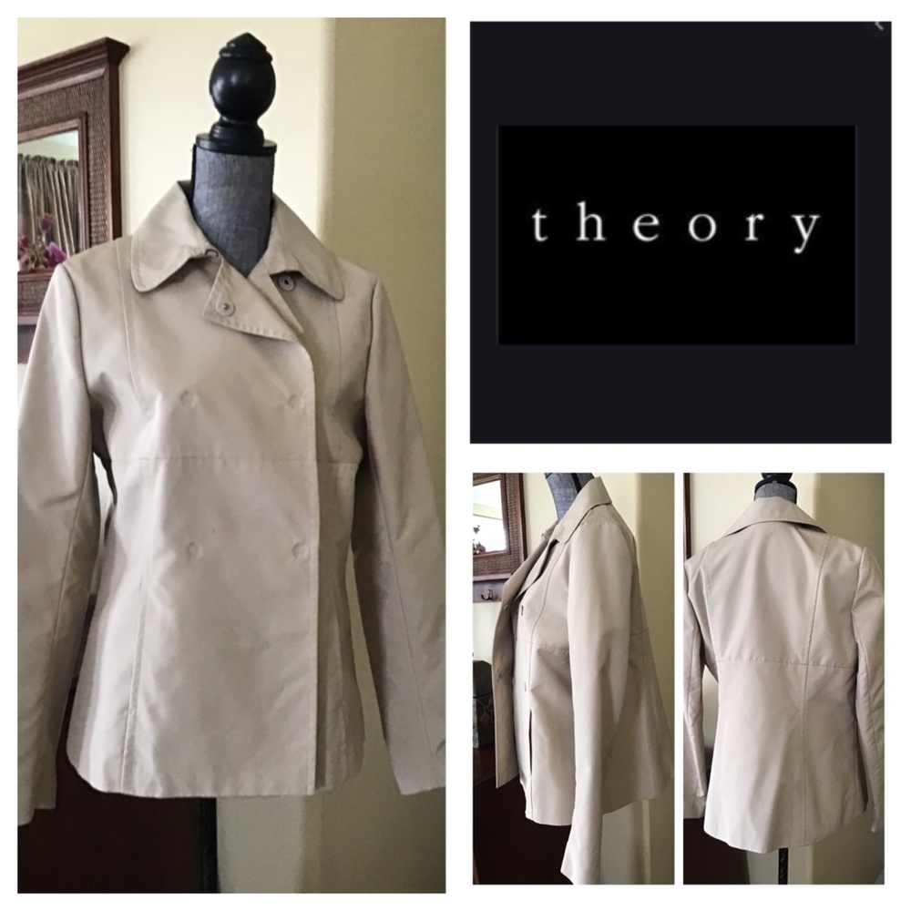 🆕Theory Irene Control Light Khaki Jacket.  NWOT.